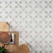 Lapaz Blossom Green 9x9 Matte Porcelain Tile