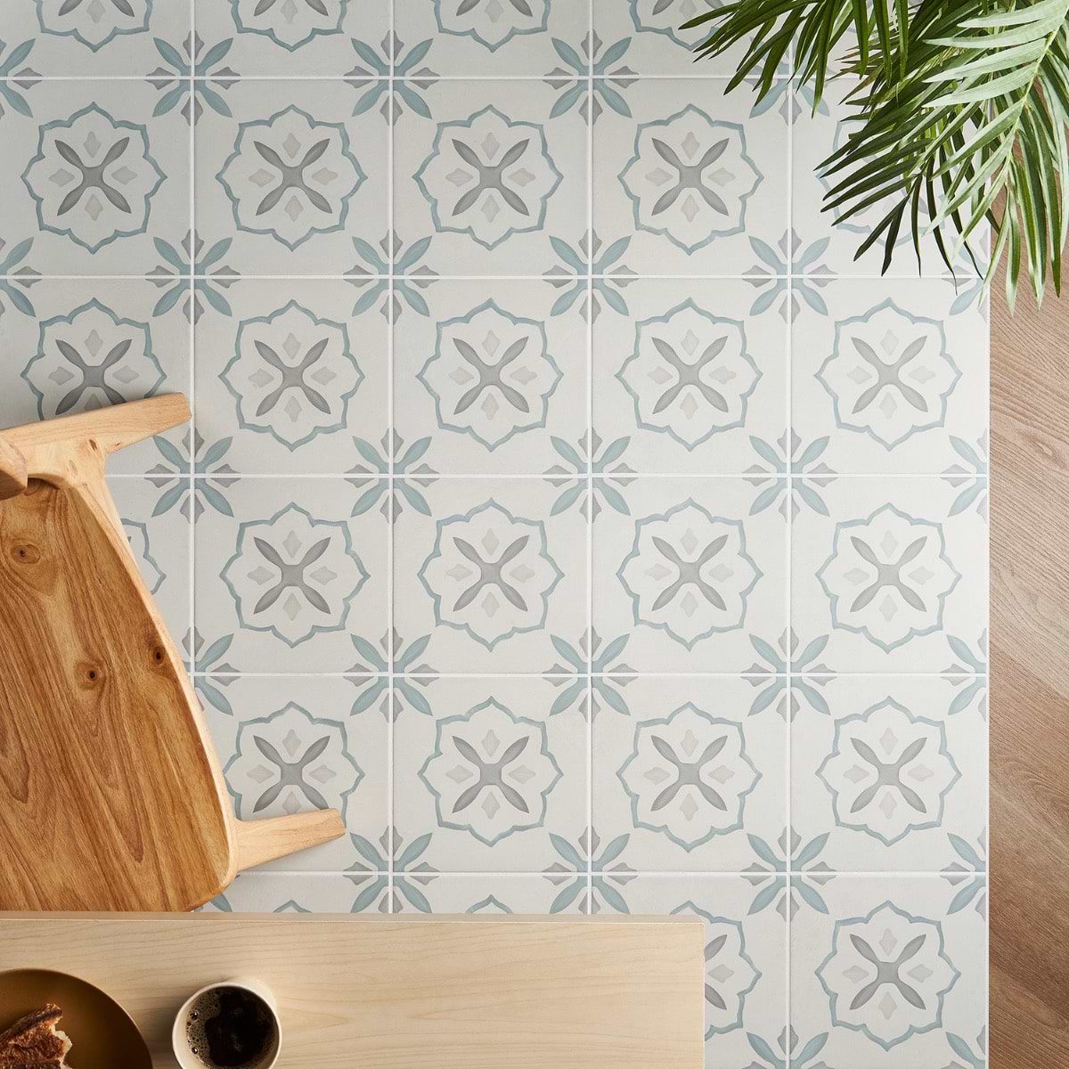 Shop Lapaz Stella Blue 9x9 Matte Porcelain Tile | TileBar.com