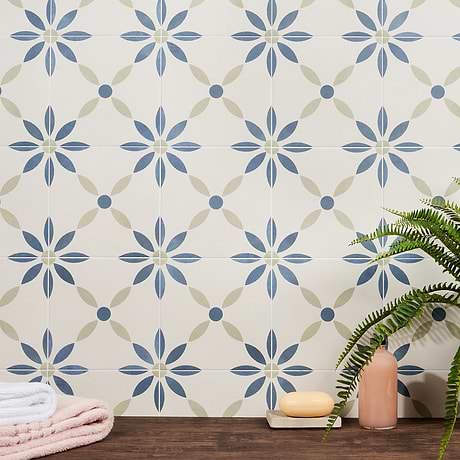 Encaustic Look Porcelain Tile for Backsplash,Kitchen Floor,Kitchen Wall,Bathroom Floor,Bathroom Wall,Shower Wall,Shower Floor,Outdoor Floor,Outdoor Wall,Commercial Floor