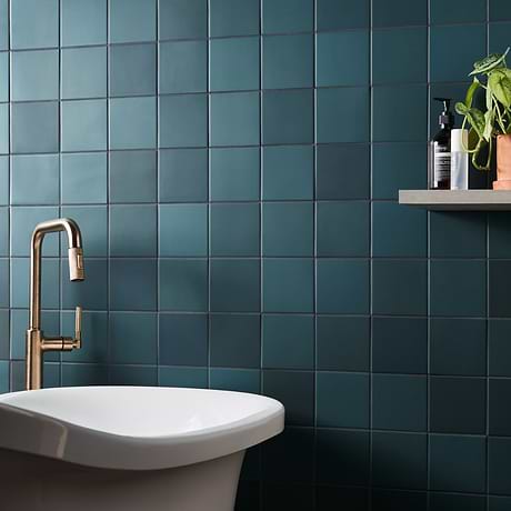 Born Teal Blue 5x5 Matte Porcelain Tile
