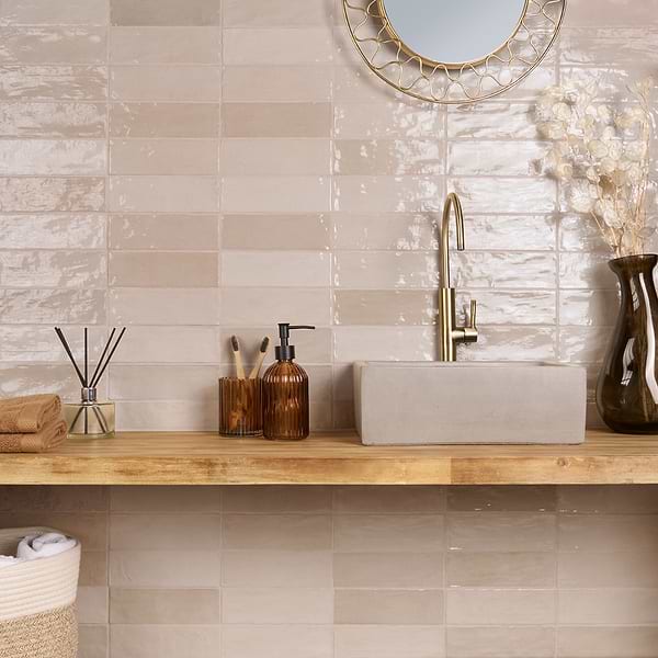 Portmore Sand 3x8 Glazed Ceramic Tile