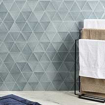 Bellami Triangulo Azul Blue Zucchero 4x5 Glossy Ceramic Wall Tile