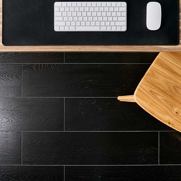 Skoven Nero 8x36 Black Matte Porcelain Wood Look Tile