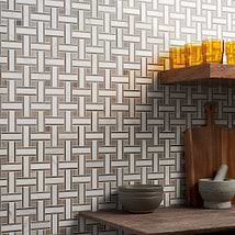 Twine Burlap 1x3 Marble Polished Mosaic Tile