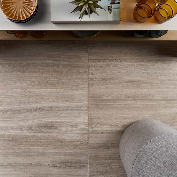 Wooden Beige 12x24 Honed Marble Tile
