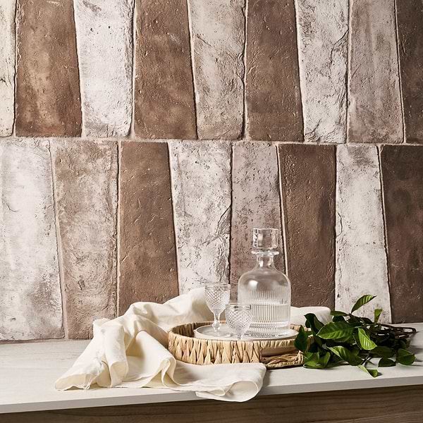 Opera Terracotta by Paula Purroy Dune 6x18 Trapezoid Matte Terracotta Tile