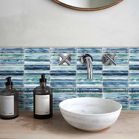 Decorative Glass Tile for Backsplash,Bathroom Wall,Shower Wall