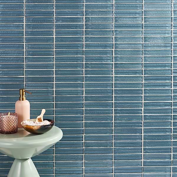 Maya Stacked Sky Mosaic Tile 