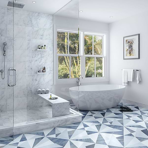 Jagger Azur 12x24 Polished Marble Tile