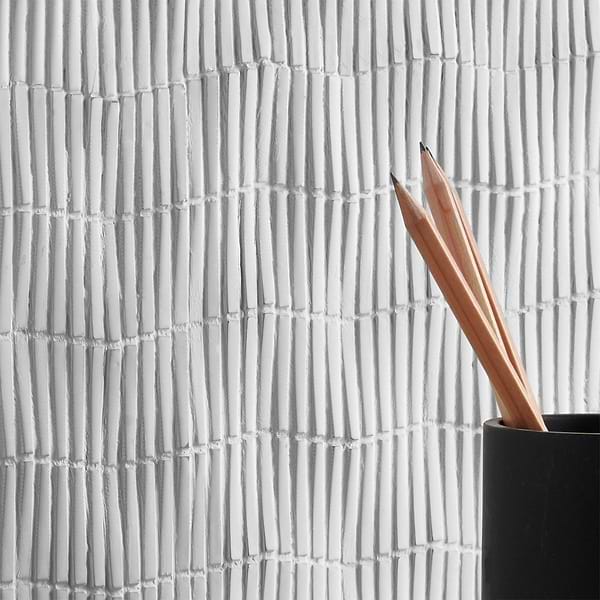 Sound Keys White Resin Mosaic Tile