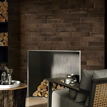 Brick Rustico Nero Brown 3x12 Matte Porcelain Brick Look Tile