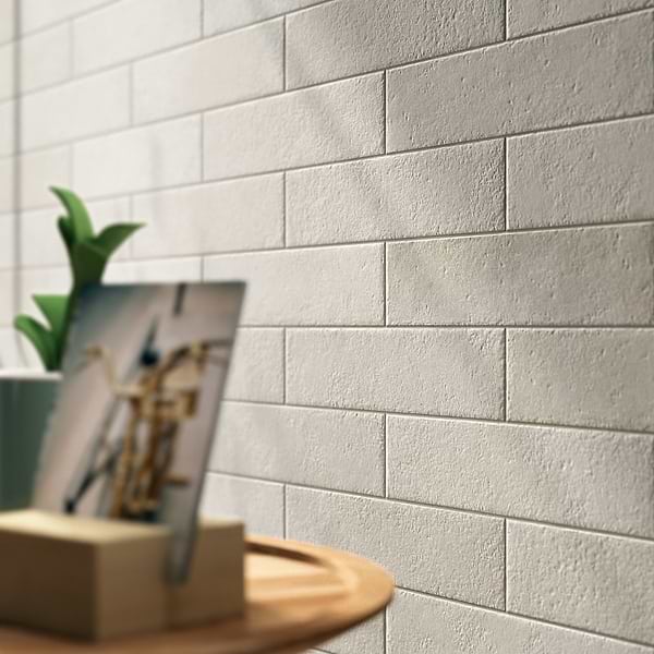 Brick Urbana Bianco 3x12 Matte Porcelain Brick Look Tile