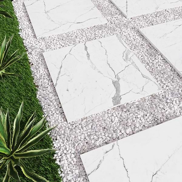 Paleo Calacatta Pearl 24x24 Matte Porcelain 2CM Outdoor Paver