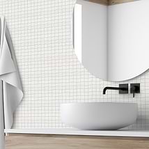 Miles Bright White 2x2 Matte Porcelain Mosaic