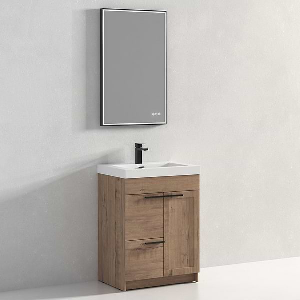 Mona Classic Oak 24'' Vanity with Acrylic Counter