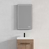 Mage Matte Black 24x36" Framed Rectangle LED Mirror