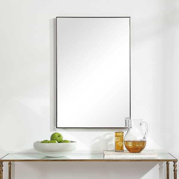 Everyday Dawn Gunmetal 21x31" Rectangle Mirror