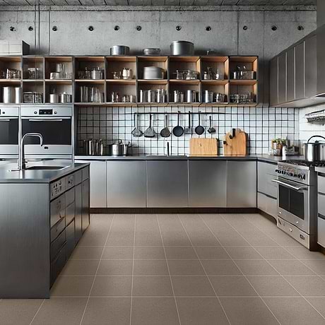 Elemental Ironspot Gray 8x8 Ceramic Quarry Tile