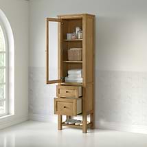 James Martin Vanities Breckenridge Light Natural Oak 22x80 Linen Cabinet