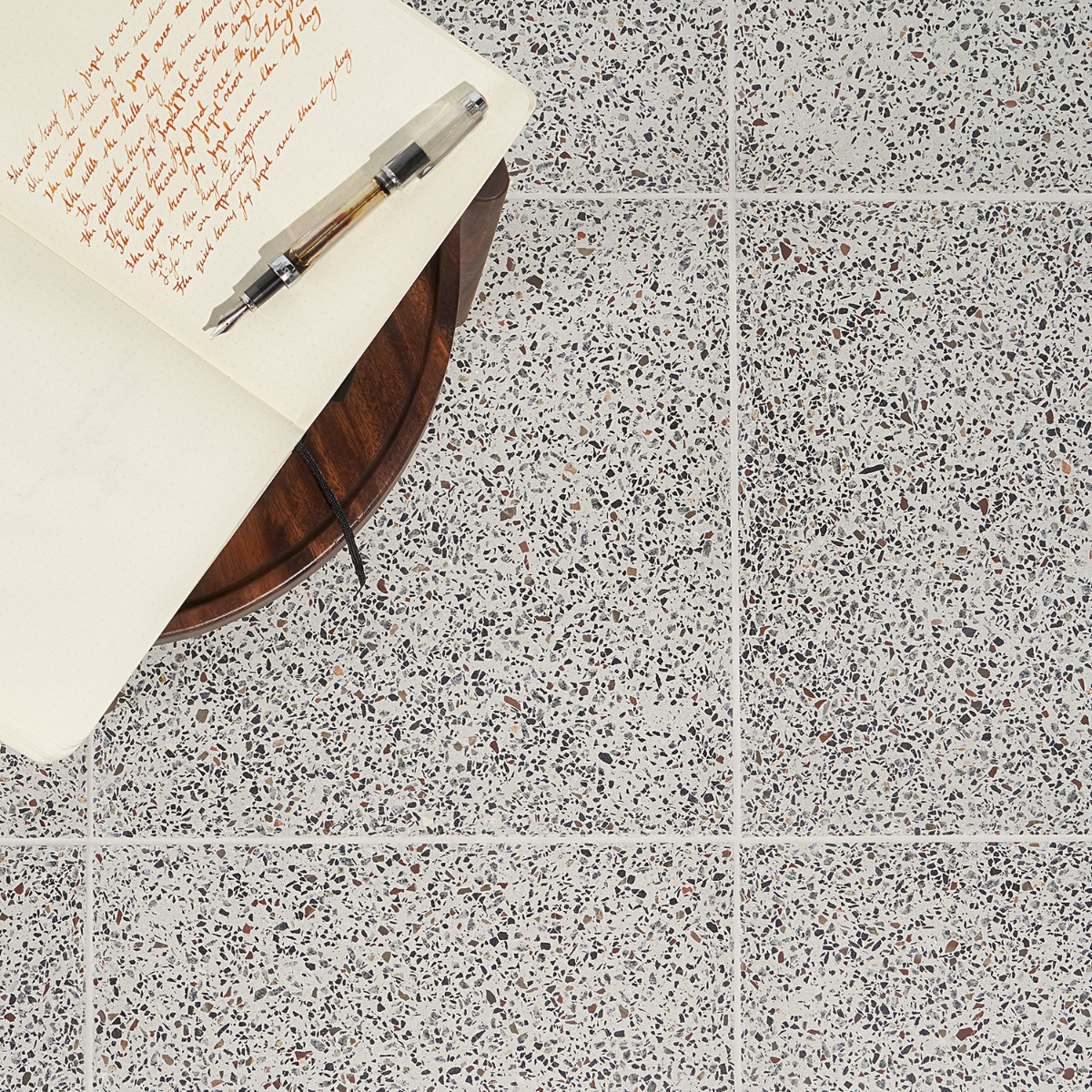 True Terrazzo Aurora Beige 16x16 Polished Terrazzo Tile; in Beige & Cream Cement Base with Stone Chips (Terrazzo); for Backsplash, Bathroom Floor, Bathroom Wall, Commercial Floor, Floor Tile, Kitchen Floor, Kitchen Wall, Outdoor Floor, Outdoor Wall, Shower Floor, Shower Wall, Wall Tile; in Style Ideas Classic, Craftsman, Industrial, Mid Century, Modern, Rustic