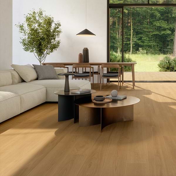 Oaktree Elegant Copper Brown 7x60 XL Wood Look Matte Porcelain Tile