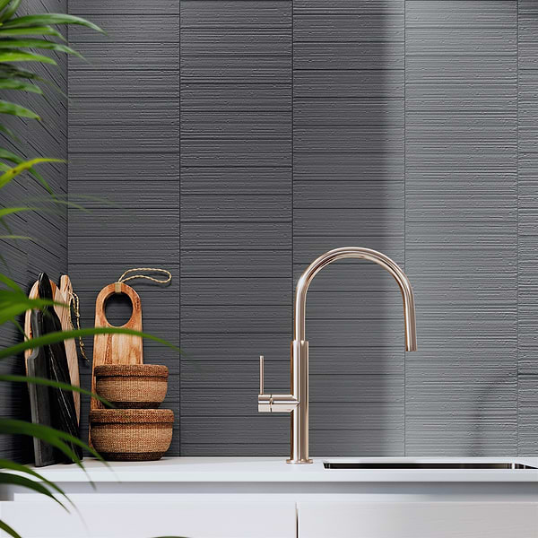 Charlotte Moon Gray 3x10 Textured Matte Ceramic Subway Tile