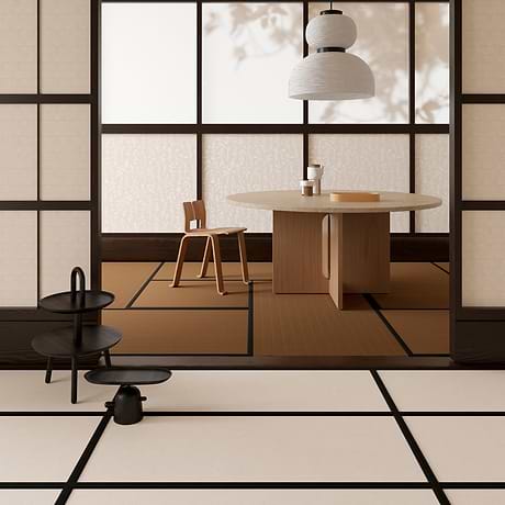 Hikari Bamboo Paper Cream 24x48 Limestone Look Textured Matte Porcelain Tile