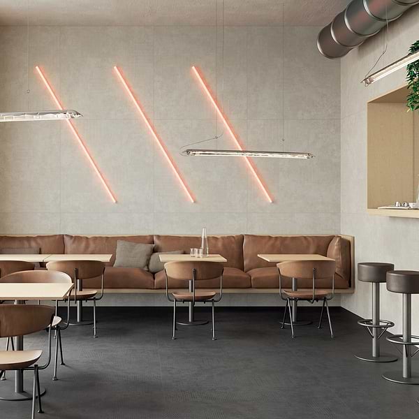 Prints Antracite Black 24x48 Matte Porcelain Tile