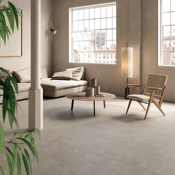 Prints Grigio Gray 24x48 Matte Porcelain Tile