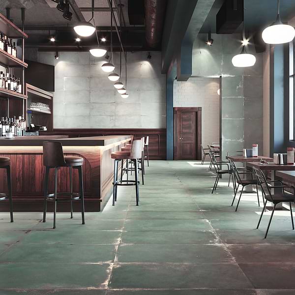 Angela Harris Flatiron Aquamarine 24x48 Matte Porcelain Tile