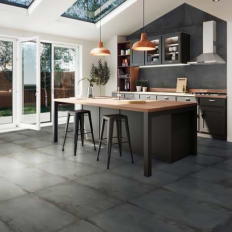 Angela Harris Flatiron Black 24x48 Matte Porcelain Tile
