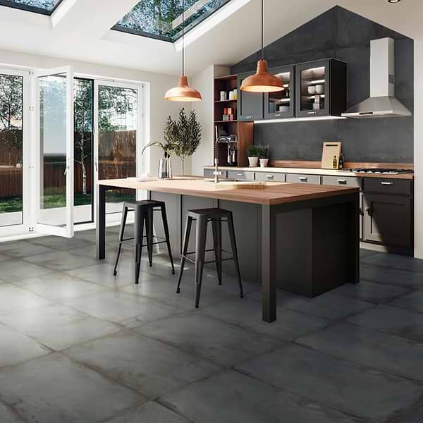 Angela Harris Flatiron Black 24x48 Matte Porcelain Tile
