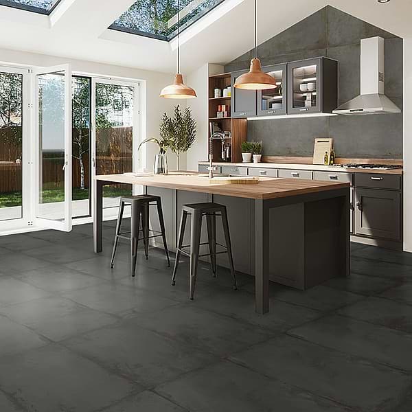 Angela Harris Flatiron Graphite 24x48 Matte Porcelain Tile