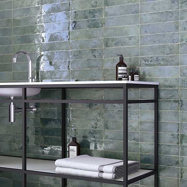 Kalay Green 3x12 Glossy Ceramic Tile