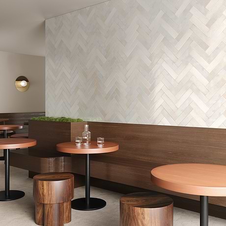 Kalay White 3x12 Glossy Ceramic Tile