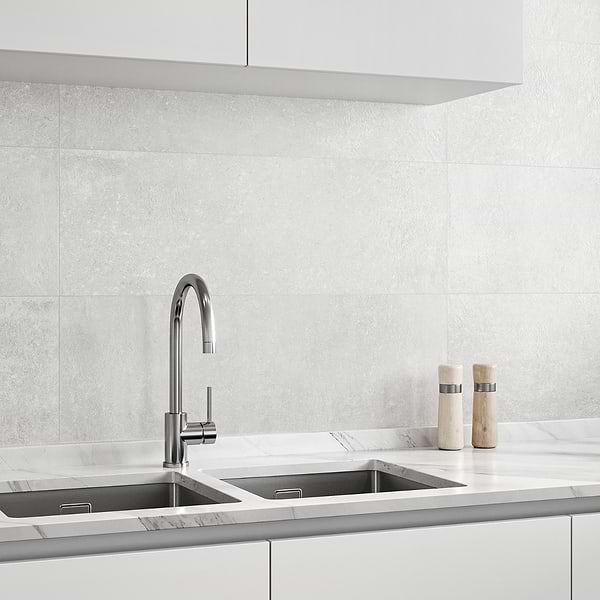 Stoneside Linen Warm Gray 12x36 Matte Ceramic Tile