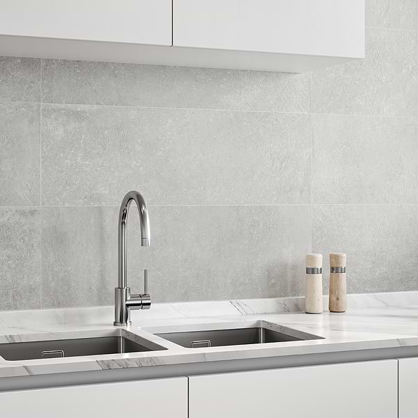 Stoneside Pearl Gray 12x36 Matte Ceramic Tile