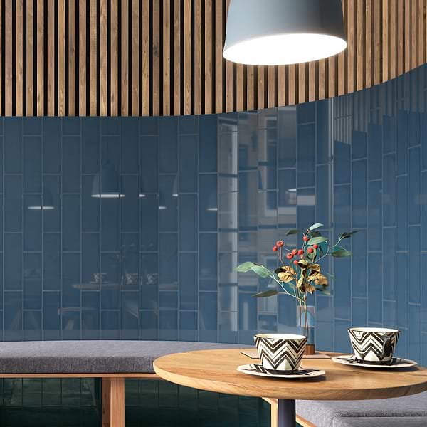 Park Hill Blue 4x12 Polished Porcelain Tile