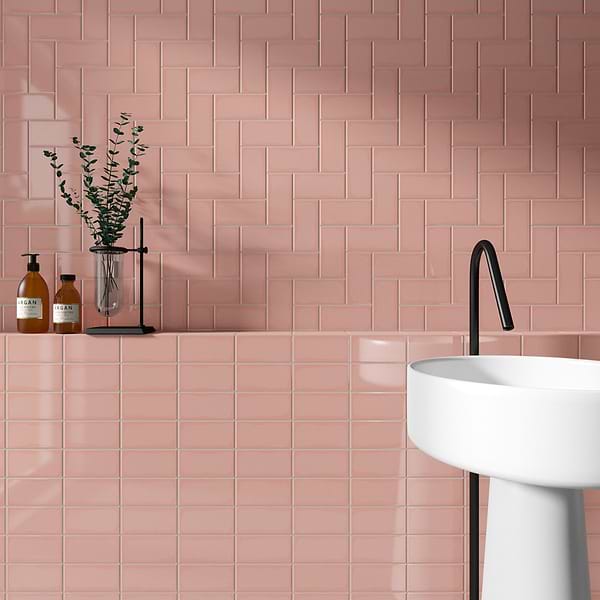 Park Hill Coral Rose 3X6 Polished Porcelain Tile