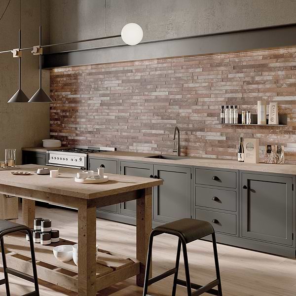 English Brick Red 2x18 Matte Porcelain Tile