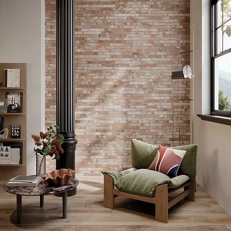 English Brick Sand Terracotta 2x18 Matte Porcelain Tile