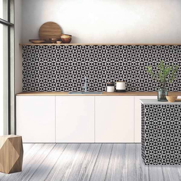 B2W Angle Negative 8x8 Matte Porcelain Tile