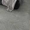 Pergola Beams Graphite 12.5" Hexagon Gray Matte Porcelain Tile
