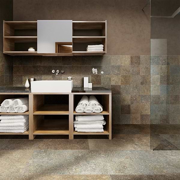 FusionTech Berlin Brown 24x48 Matte Porcelain Tile
