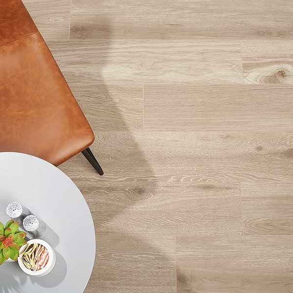 Silkwood Almond Beige 8x48 Matte Porcelain Wood Look Tile