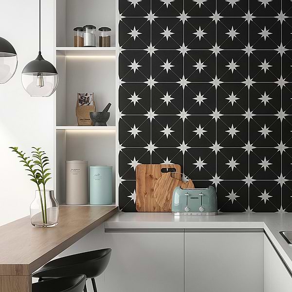 Tau Nero 9x9 Matte Porcelain Tile