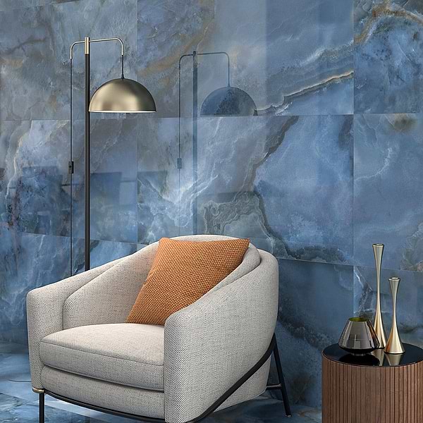 Jewel Onyx Blue 24x48 Polished Porcelain Tile