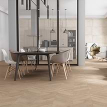 Kenridge Chevron Maple Brown 24x48 Wood Look Matte Porcelain Tile