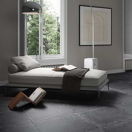 Portrait Black Gold 24x24 Matte Porcelain Tile