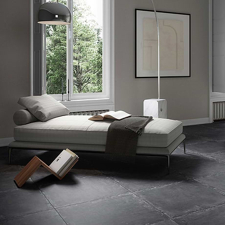 Portrait Black 24x24 Matte Porcelain Tile